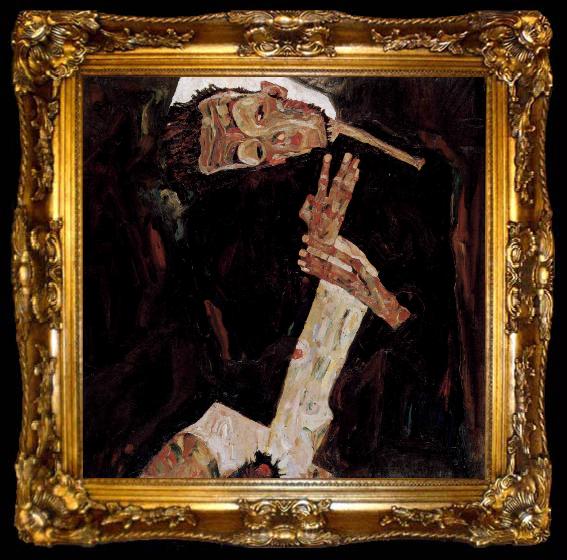 framed  Egon Schiele The Poet, ta009-2